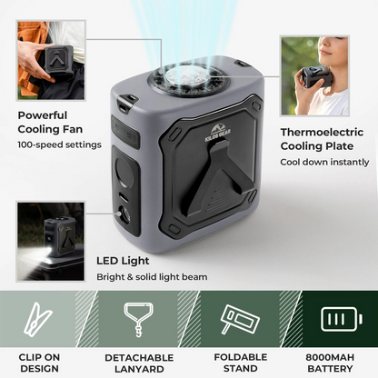 AirClip Outdoor Cooling Fan - Instant Cool Zone, Anywhere!